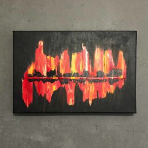 Abstract Skyline on Fire